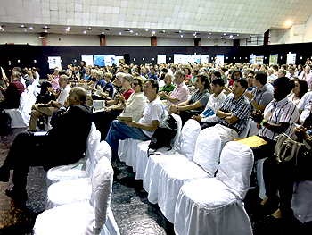 Attendees at the Sea Turtle Conference