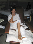 Lidia Salinas in hospital